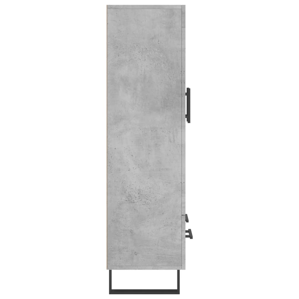 Hoge Kast 69,5X31X115 Cm Bewerkt Hout Betongrijs