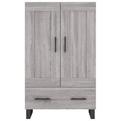 Hoge Kast 69,5X31X115 Cm Bewerkt Hout Eikenkleurig Grijs sonoma