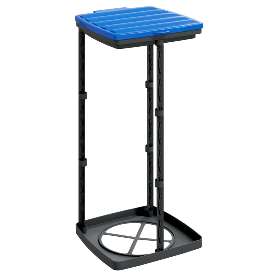Vuilniszakhouders 2 St Pp Zwart En Blauw 60 l