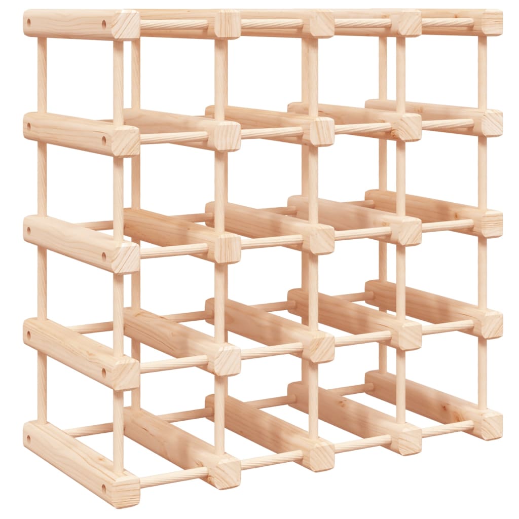 Wijnrek Voor 20 Flessen 46,5X23X46,5 Cm Massief Grenenhout