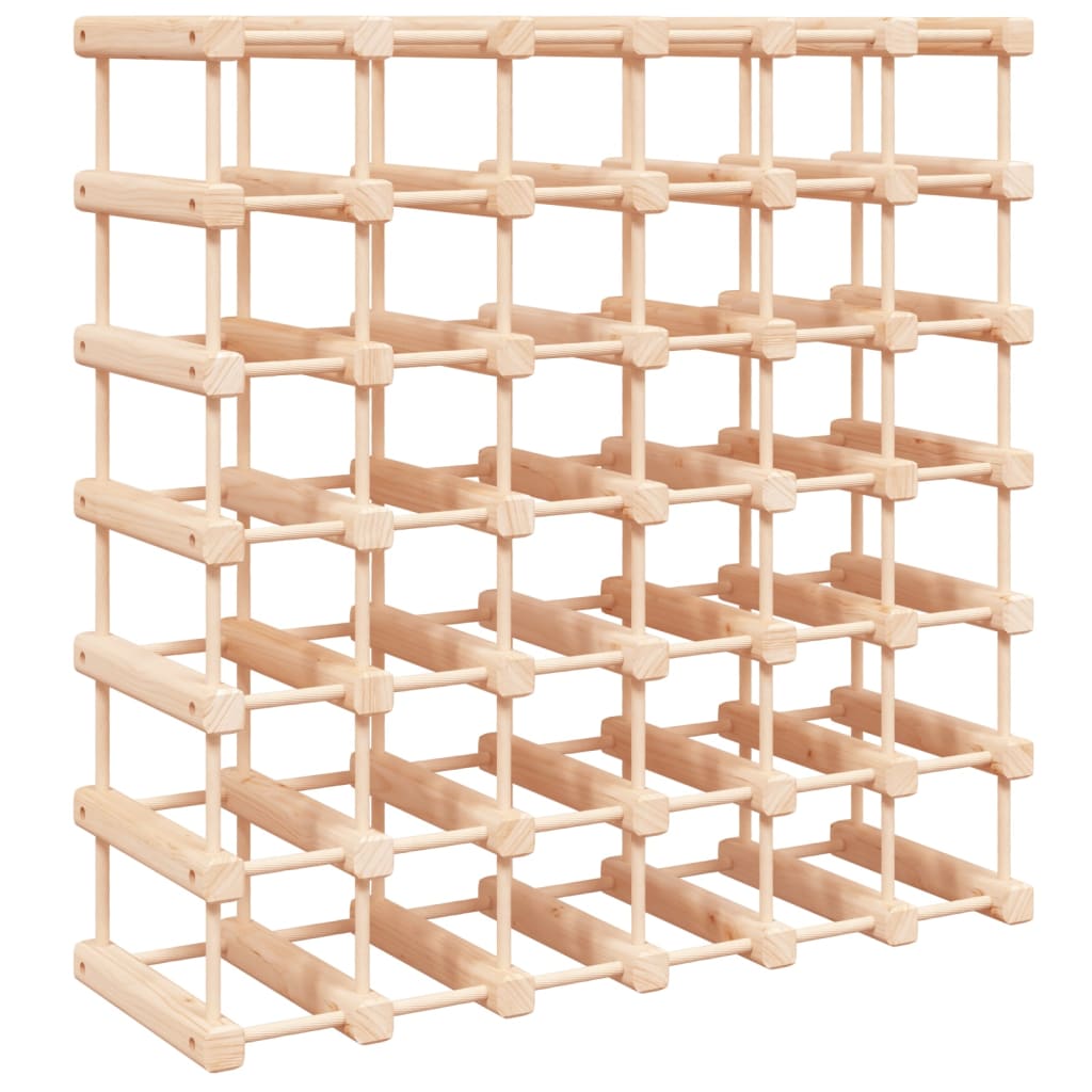Wijnrek Voor 42 Flessen 68,5X23X68,5 Cm Massief Grenenhout
