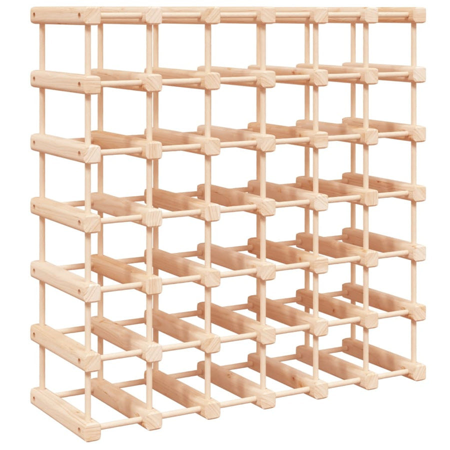 Wijnrek Voor 42 Flessen 68,5X23X68,5 Cm Massief Grenenhout