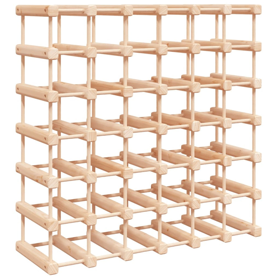 Wijnrek Voor 42 Flessen 68,5X23X68,5 Cm Massief Grenenhout
