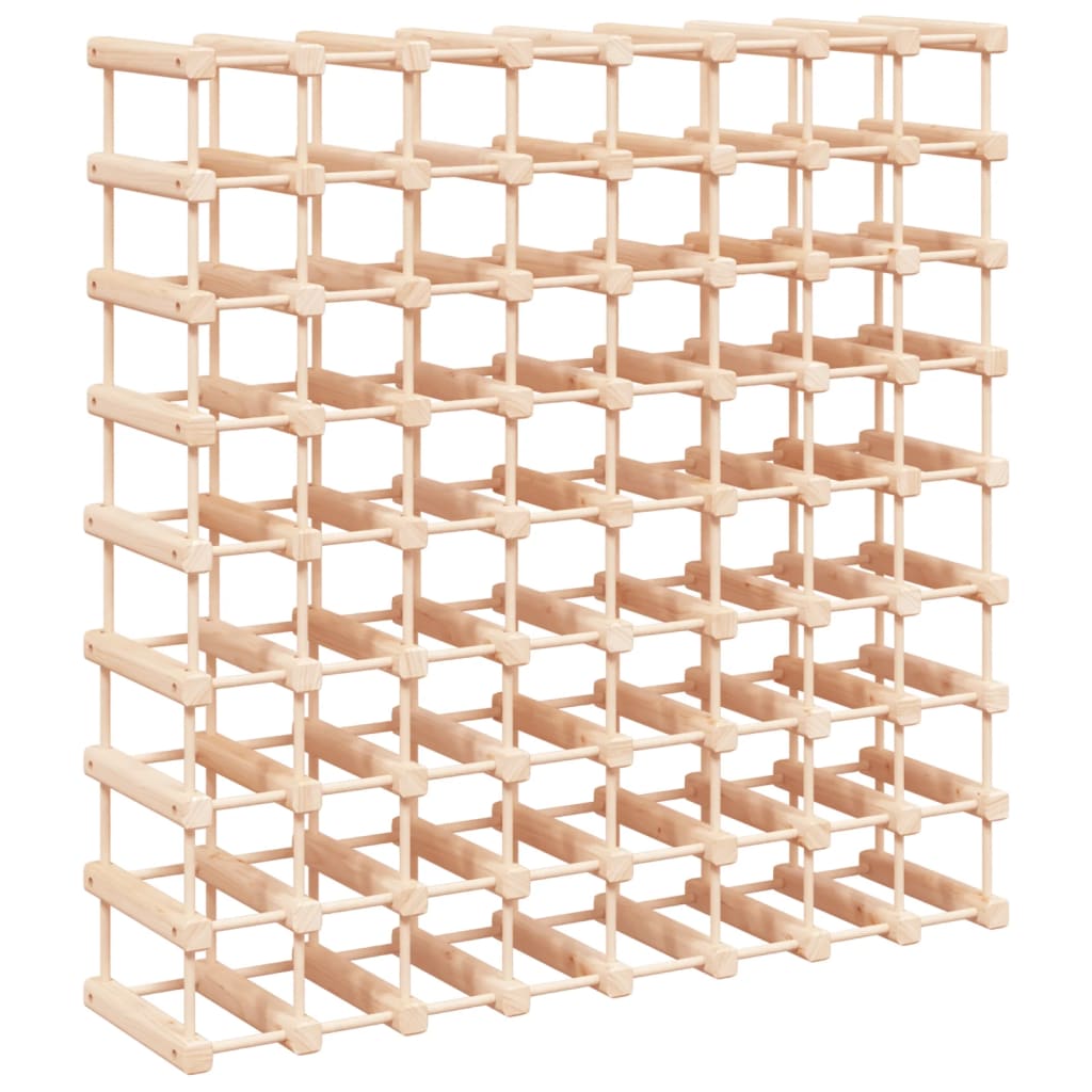 Wijnrek Voor 72 Flessen 90,5X23X90,5 Cm Massief Grenenhout