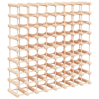 Wijnrek Voor 72 Flessen 90,5X23X90,5 Cm Massief Grenenhout