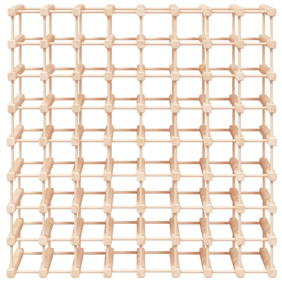 Wijnrek voor 72 flessen 90,5x23x90,5 cm massief grenenhout