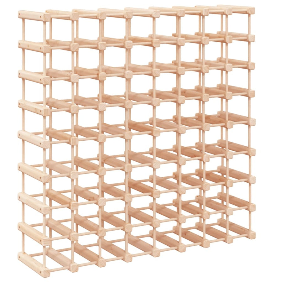 Wijnrek voor 72 flessen 90,5x23x90,5 cm massief grenenhout