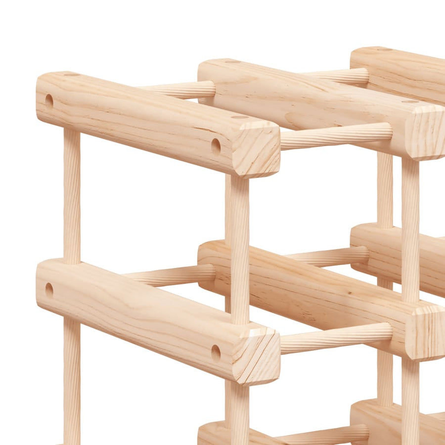Wijnrek voor 72 flessen 90,5x23x90,5 cm massief grenenhout