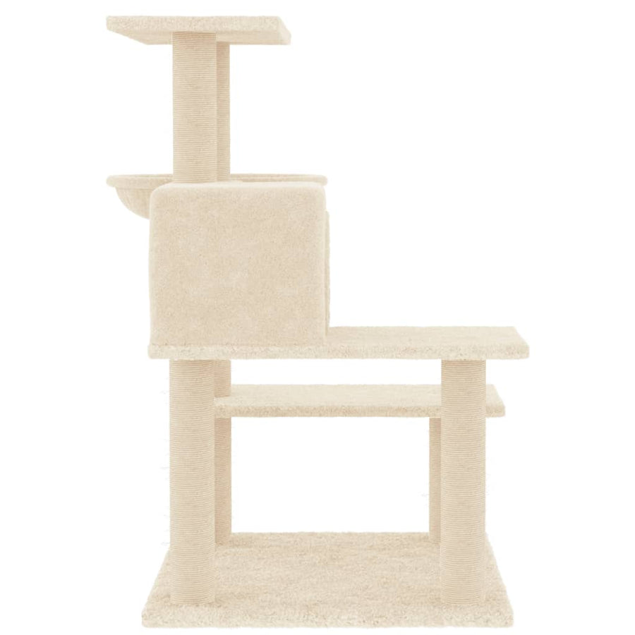 Kattenmeubel Met Sisal Krabpalen 82,5 Cm Kleurig crème
