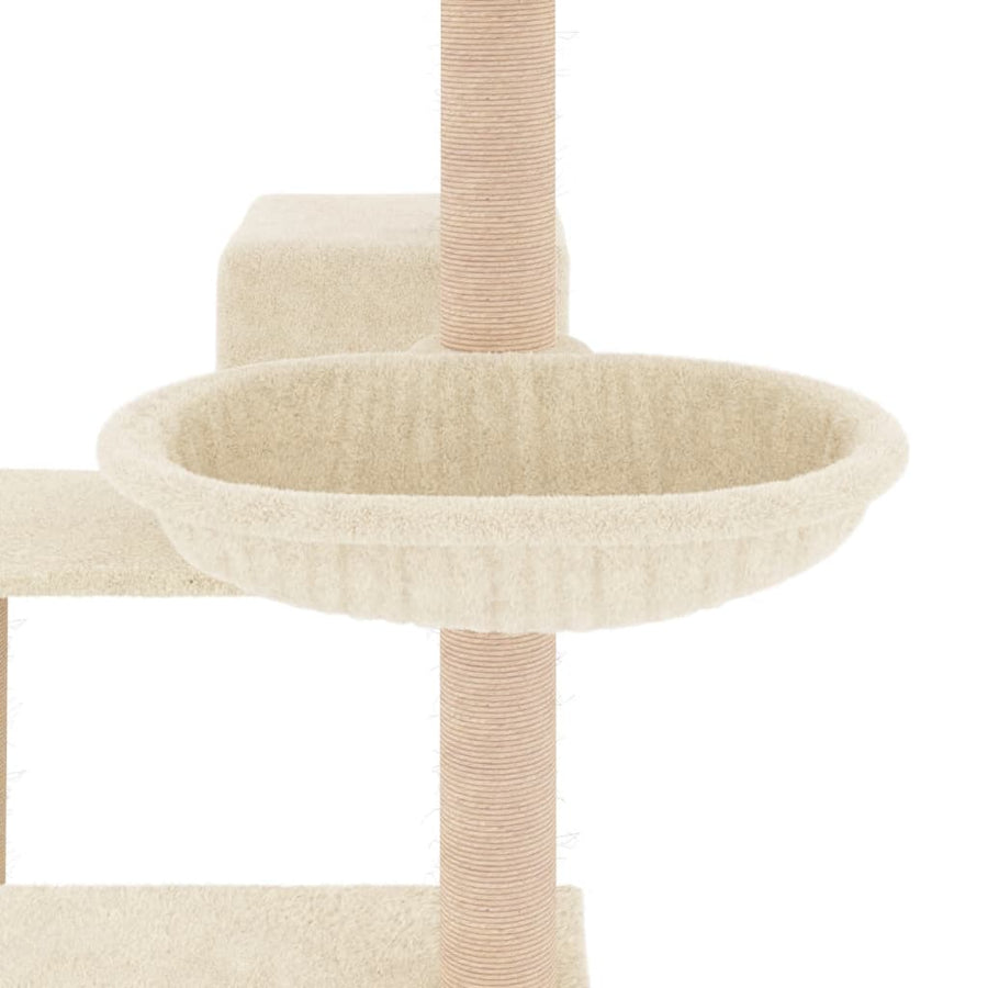 Kattenmeubel Met Sisal Krabpalen 82,5 Cm Kleurig crème