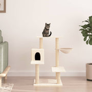 Kattenmeubel 82,5 cm crèmekleurig sisal krabpalen