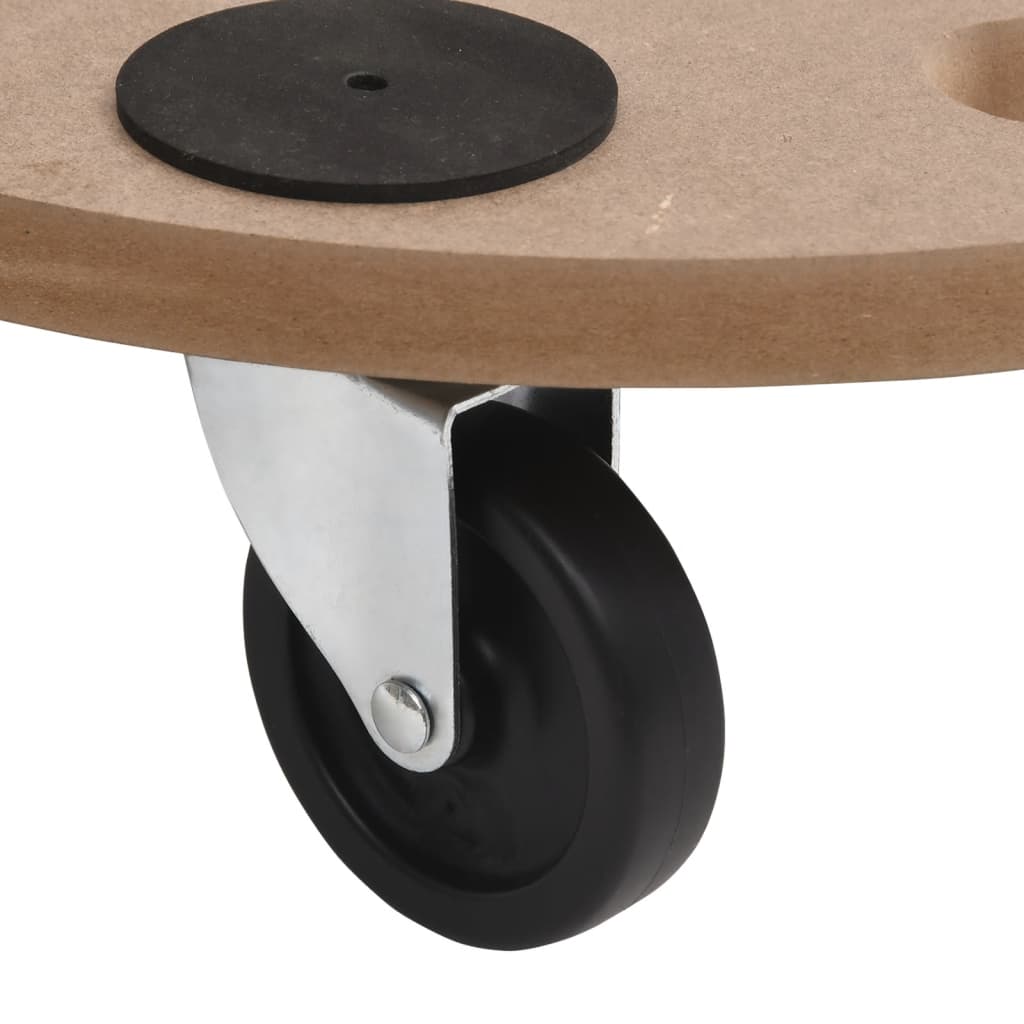 Meubelhondjes Rechthoekig Bewerkt Hout 2 Ø 38 cm