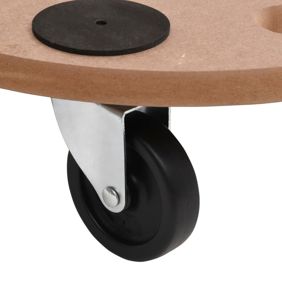 Meubelhondjes Rechthoekig Bewerkt Hout 2 Ø 38 cm