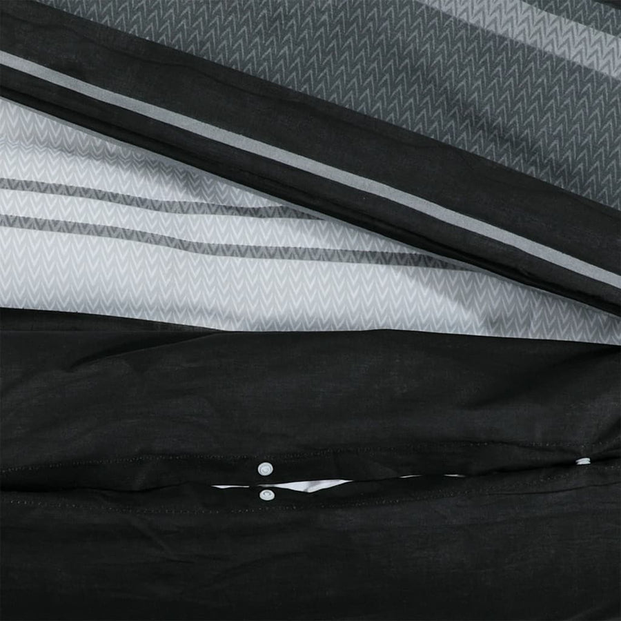 Dekbedovertrekset 140X200 Cm Katoen Zwart En Wit