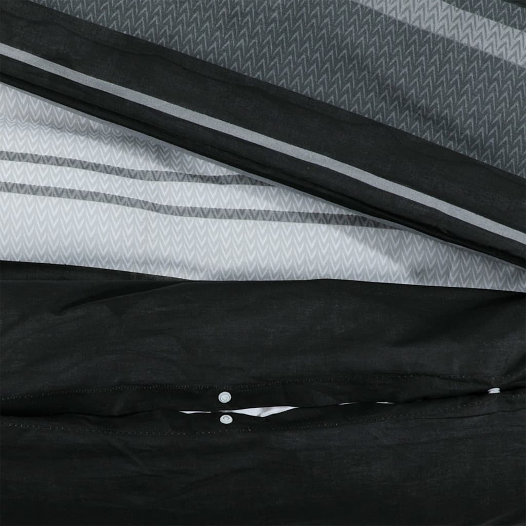Dekbedovertrekset 200X200 Cm Katoen Zwart En Wit