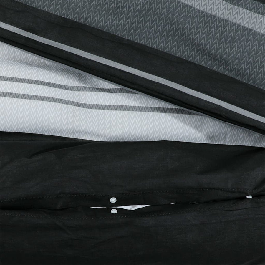 Dekbedovertrekset 200X200 Cm Katoen Zwart En Wit