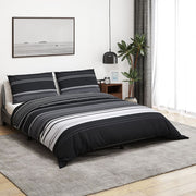 Dekbedovertrekset 200x200 cm katoen zwart wit