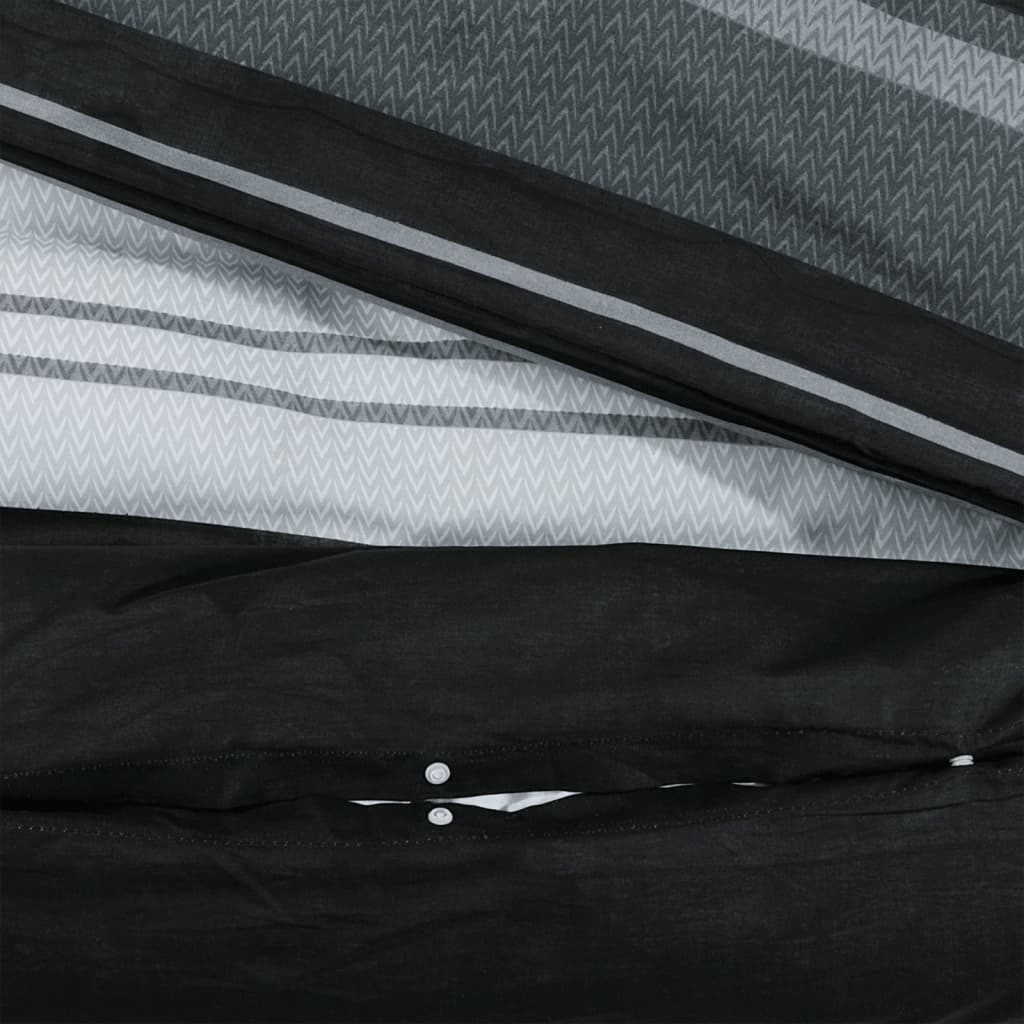 Dekbedovertrekset 260X240 Cm Katoen Zwart En Wit