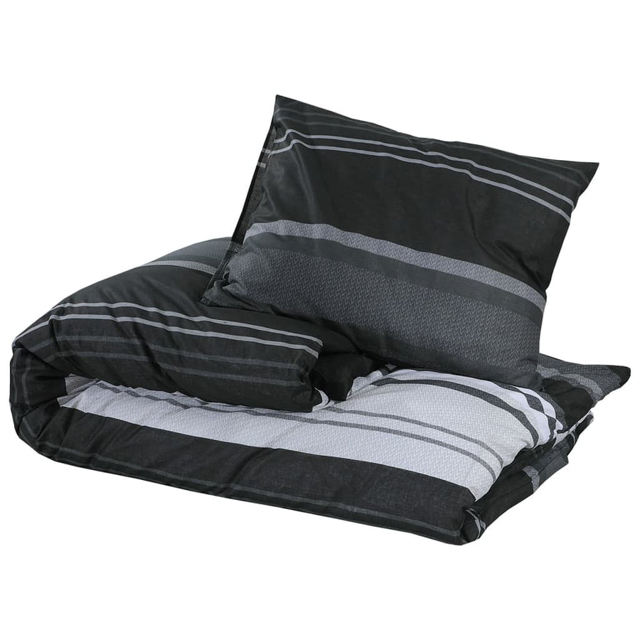 Dekbedovertrekset 200X200 Cm Katoen Zwart En Wit