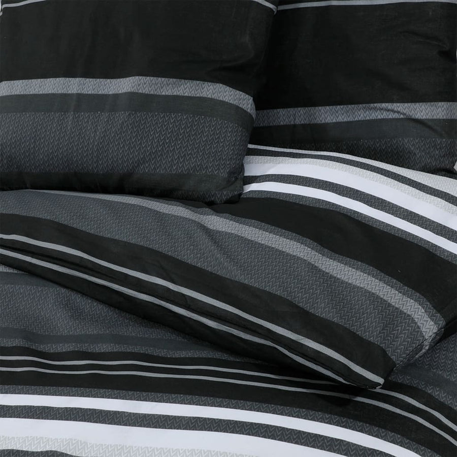 Dekbedovertrekset 225X220 Cm Katoen Zwart En Wit