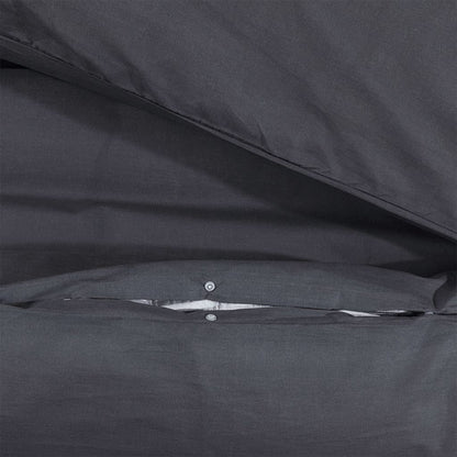 Dekbedovertrekset 260x220 cm katoen zwart 2 260 x 220 cm + 50 x 75 cm