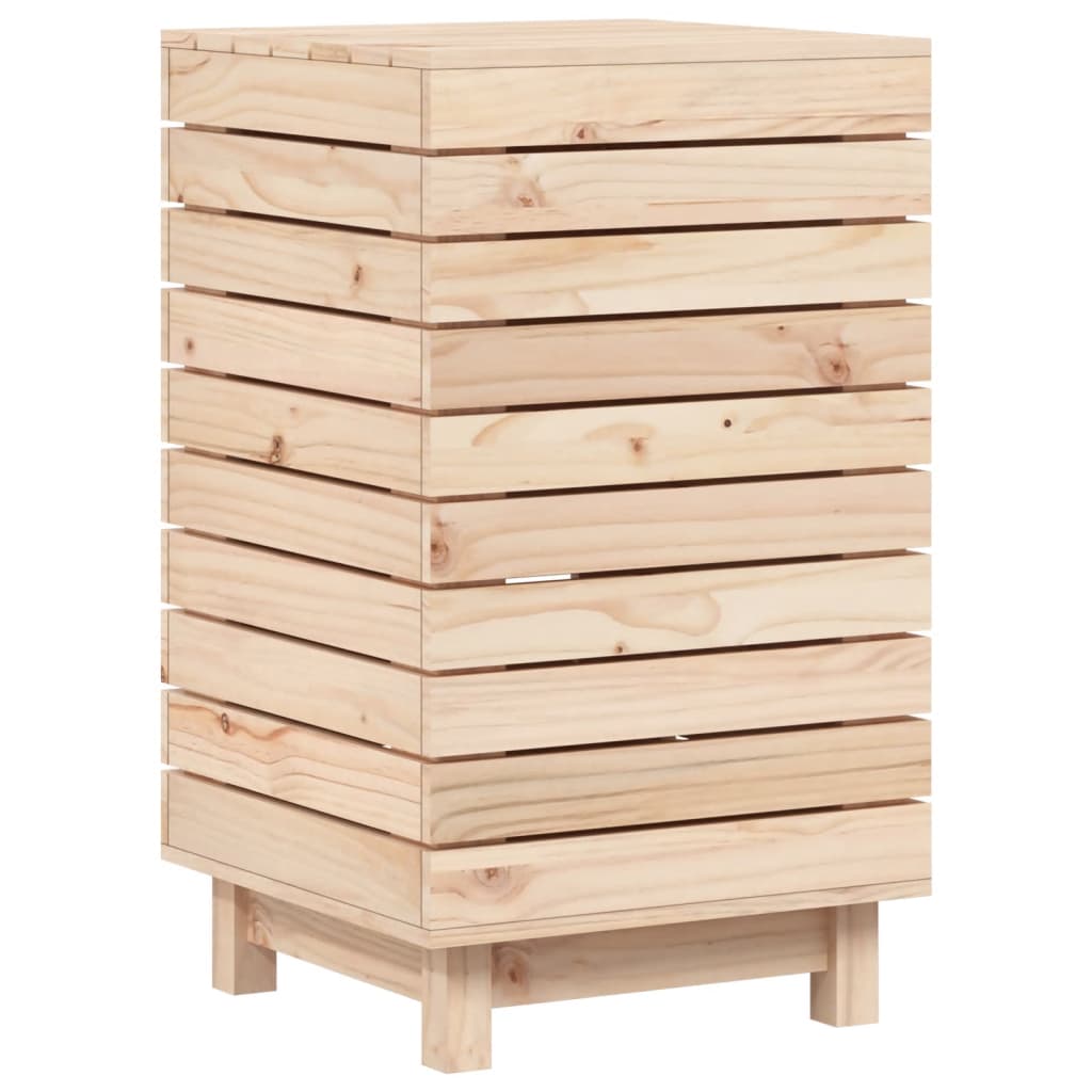 Wasmand Massief Grenenhout 44 x 44 x 76 cm