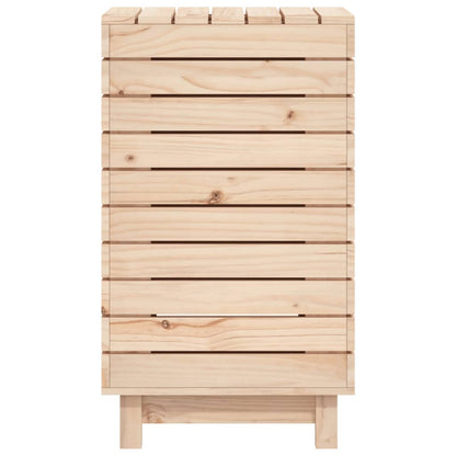 Wasmand Massief Grenenhout 44 x 44 x 76 cm
