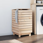 Wasmand massief grenenhout 44x44x76 cm