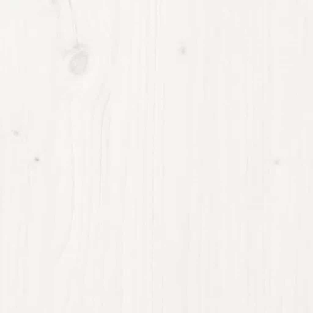 Wasmand 88,5x44x76 cm massief grenenhout wit