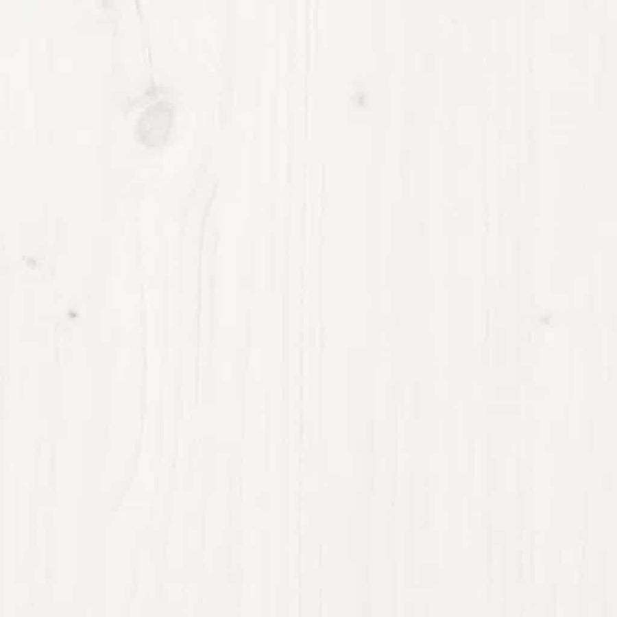 Wasmand 88,5x44x76 cm massief grenenhout wit