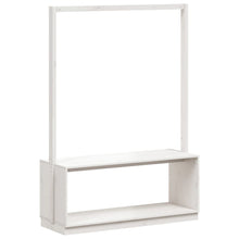 Kledingrek Schoenenkast 113X40X157,5 Cm Massief Grenenhout Wit