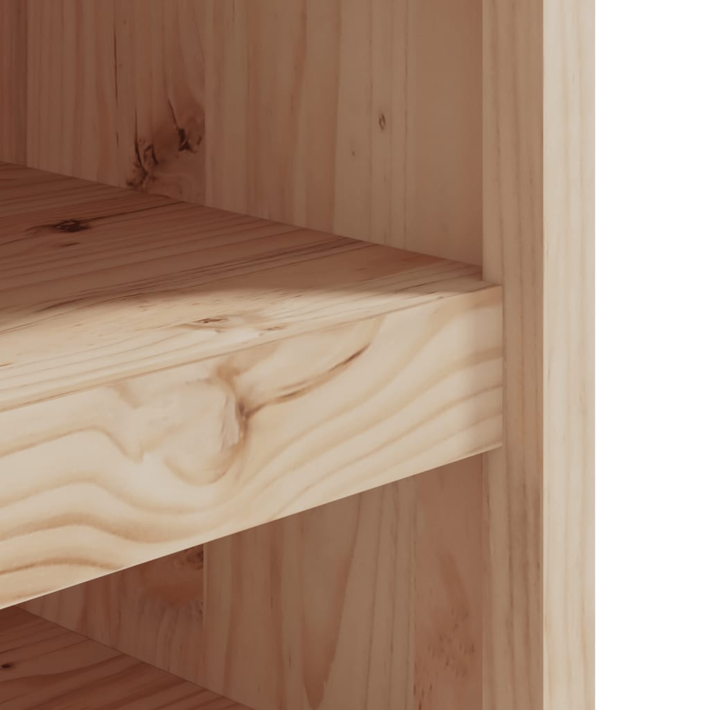 Keukenkast voor buiten 106x55x64 cm massief grenenhout 106 x 55 x 64 cm 2 schappen