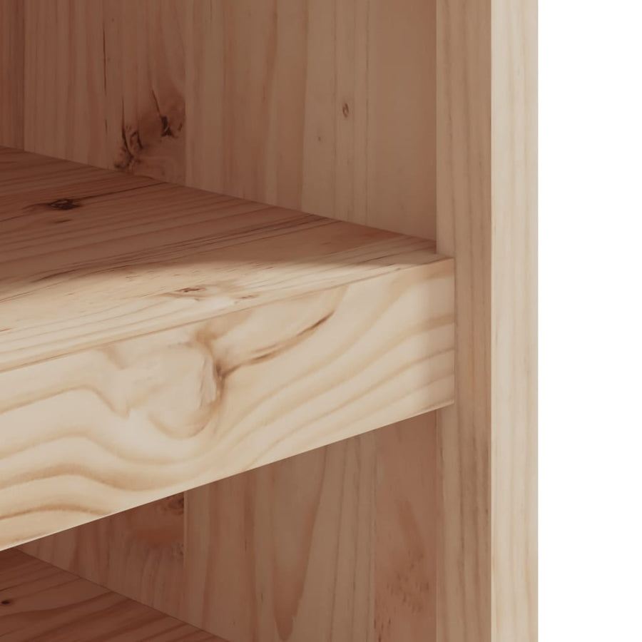 Keukenkast voor buiten 106x55x64 cm massief grenenhout 106 x 55 x 64 cm 2 schappen