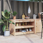 Buitenkeukenkast 106x55x64 cm massief grenenhout