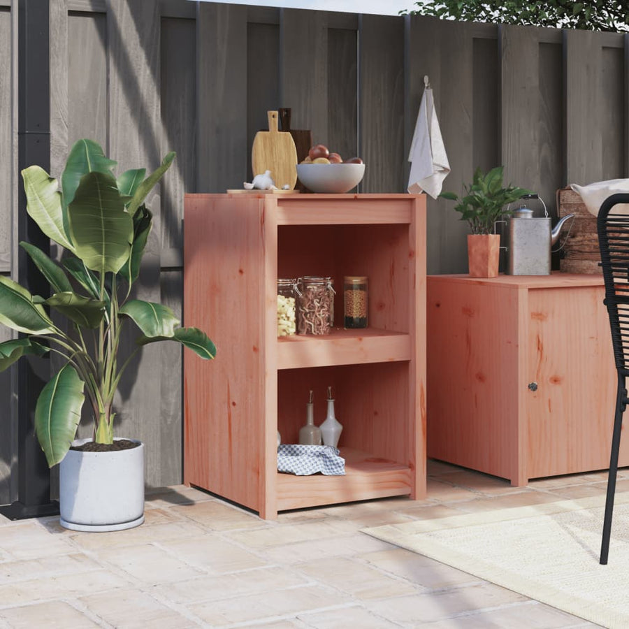 Keukenkast Voor Buiten Massief Douglashout Natuurlijk Douglashout 55 x 55 x 92 cm 2 schappen