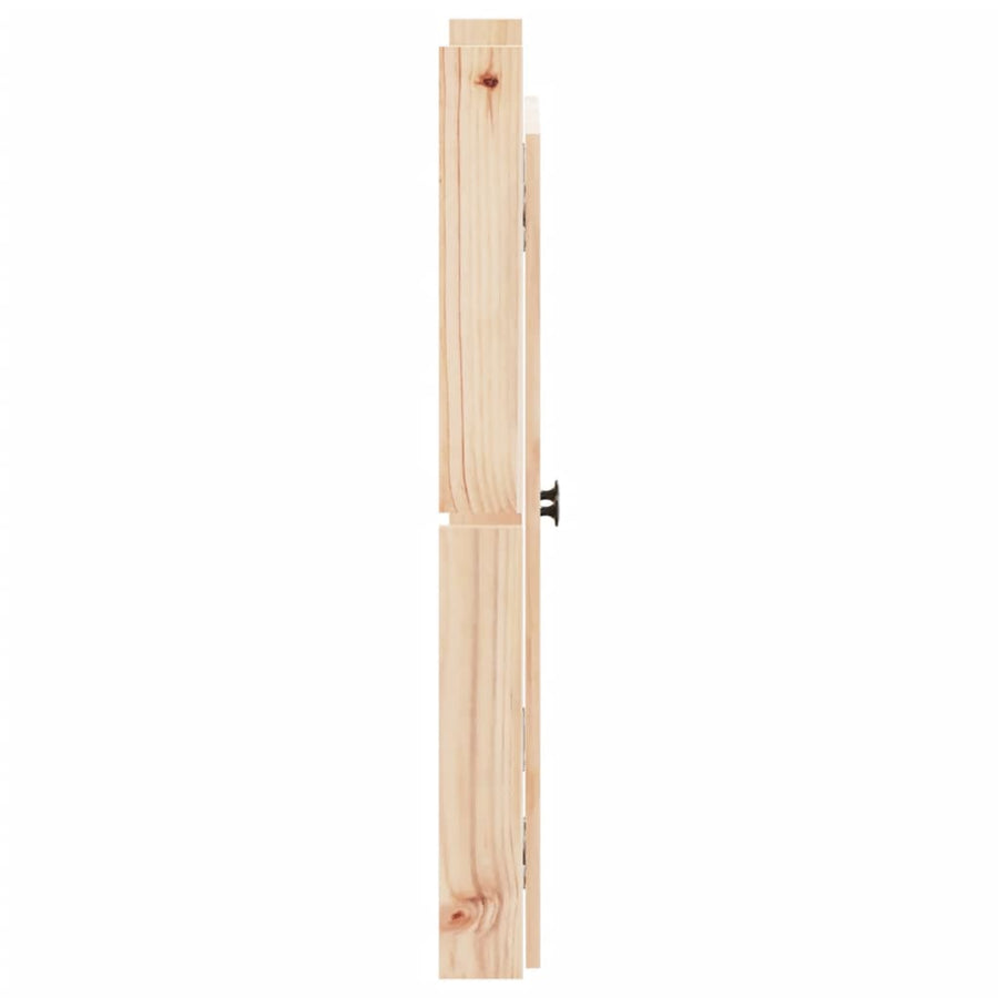 Kastdeurtjes voor buitenkeuken 2 st 50x9x82 cm grenenhout 2 Natuurlijk grenenhout