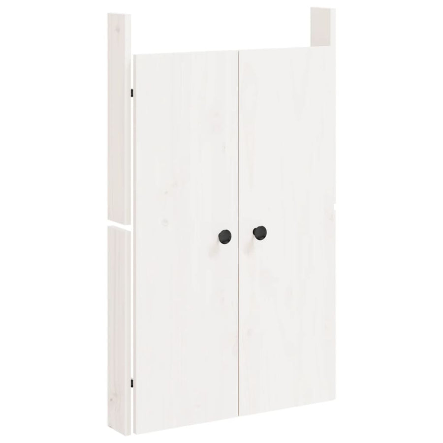 Kastdeurtjes voor buitenkeuken 50x9x82 cm grenenhout wit 1 Wit grenenhout