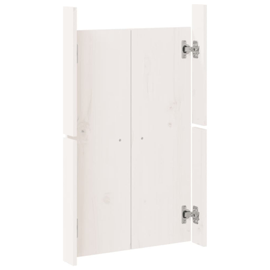 Kastdeurtjes voor buitenkeuken 50x9x82 cm grenenhout wit 1 Wit grenenhout