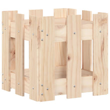 Plantenbak Met Hekontwerp 30X30X30 Cm Massief Grenenhout
