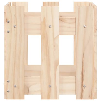 Plantenbak Met Hekontwerp 30X30X30 Cm Massief Grenenhout