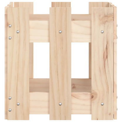 Plantenbak Met Hekontwerp 30X30X30 Cm Massief Grenenhout