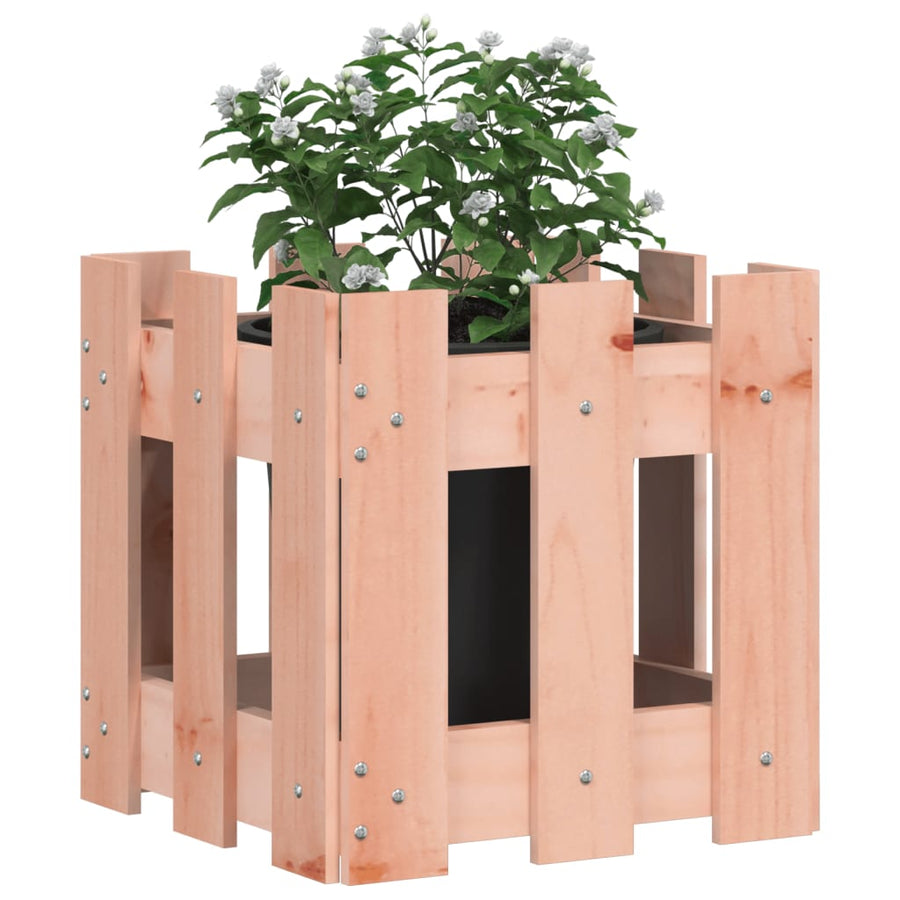 Plantenbak Met Hekontwerp 30X30X30 Cm Massief Dougashout