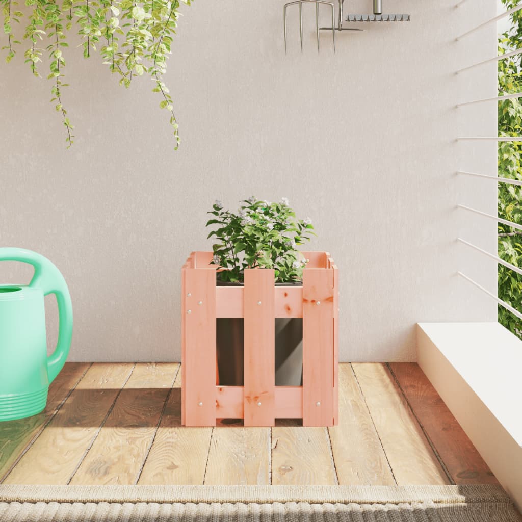 Plantenbak Met Hekontwerp 30X30X30 Cm Massief Dougashout