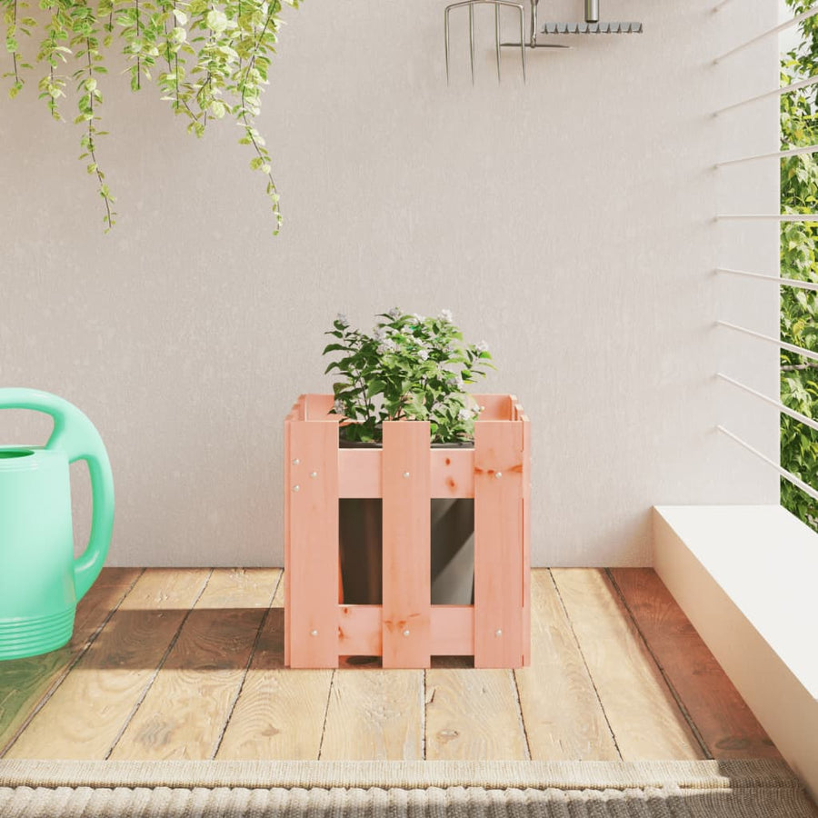 Plantenbak Met Hekontwerp 30X30X30 Cm Massief Dougashout
