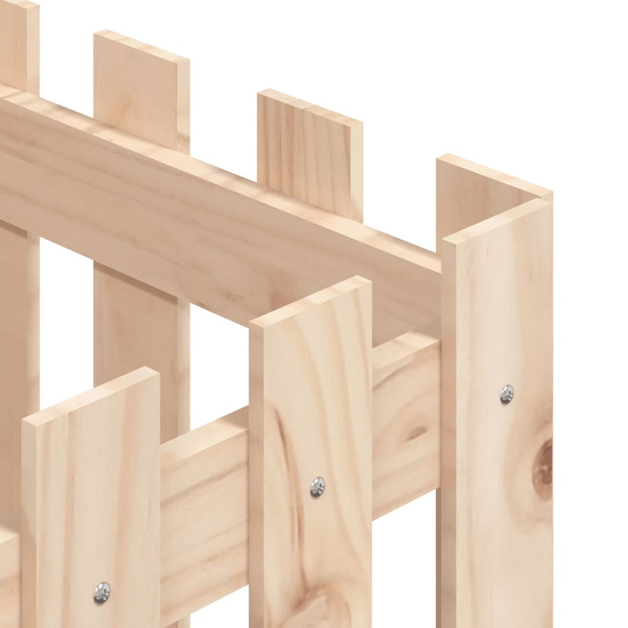 Plantenbak Met Hekontwerp 40X40X40 Cm Massief Grenenhout