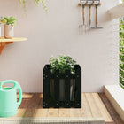 Plantenbak 40x40x40 cm massief grenenhout zwart