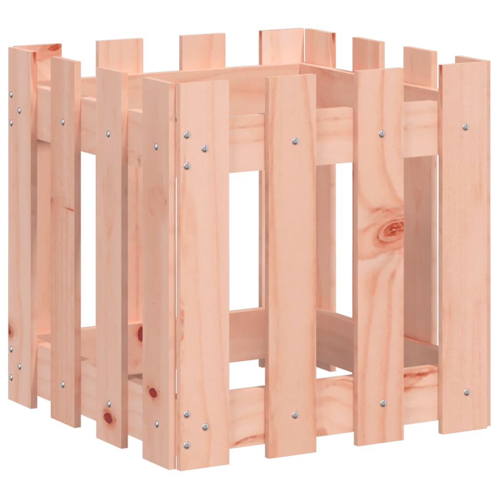 Plantenbak Met Hekontwerp 40X40X40 Cm Massief Douglashout