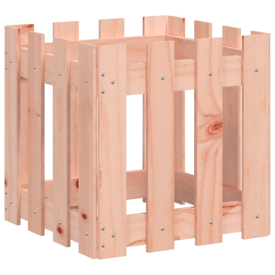 Plantenbak Met Hekontwerp 40X40X40 Cm Massief Douglashout
