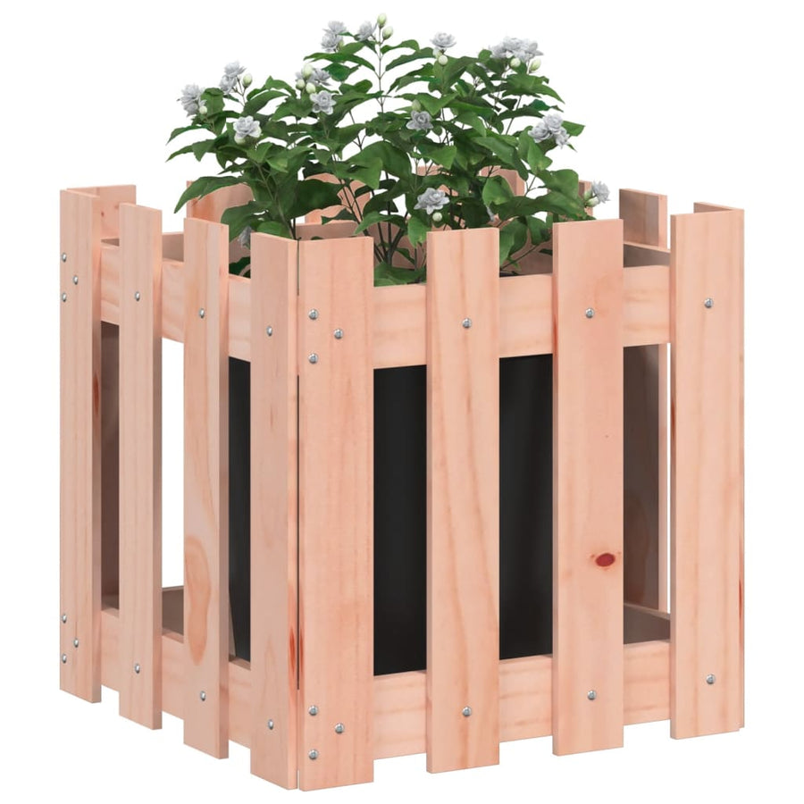 Plantenbak Met Hekontwerp 40X40X40 Cm Massief Douglashout
