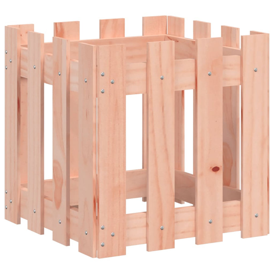 Plantenbak Met Hekontwerp 40X40X40 Cm Massief Douglashout